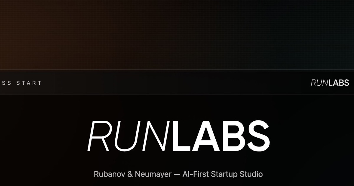 Show HN: Run Labs – A multi-product startup